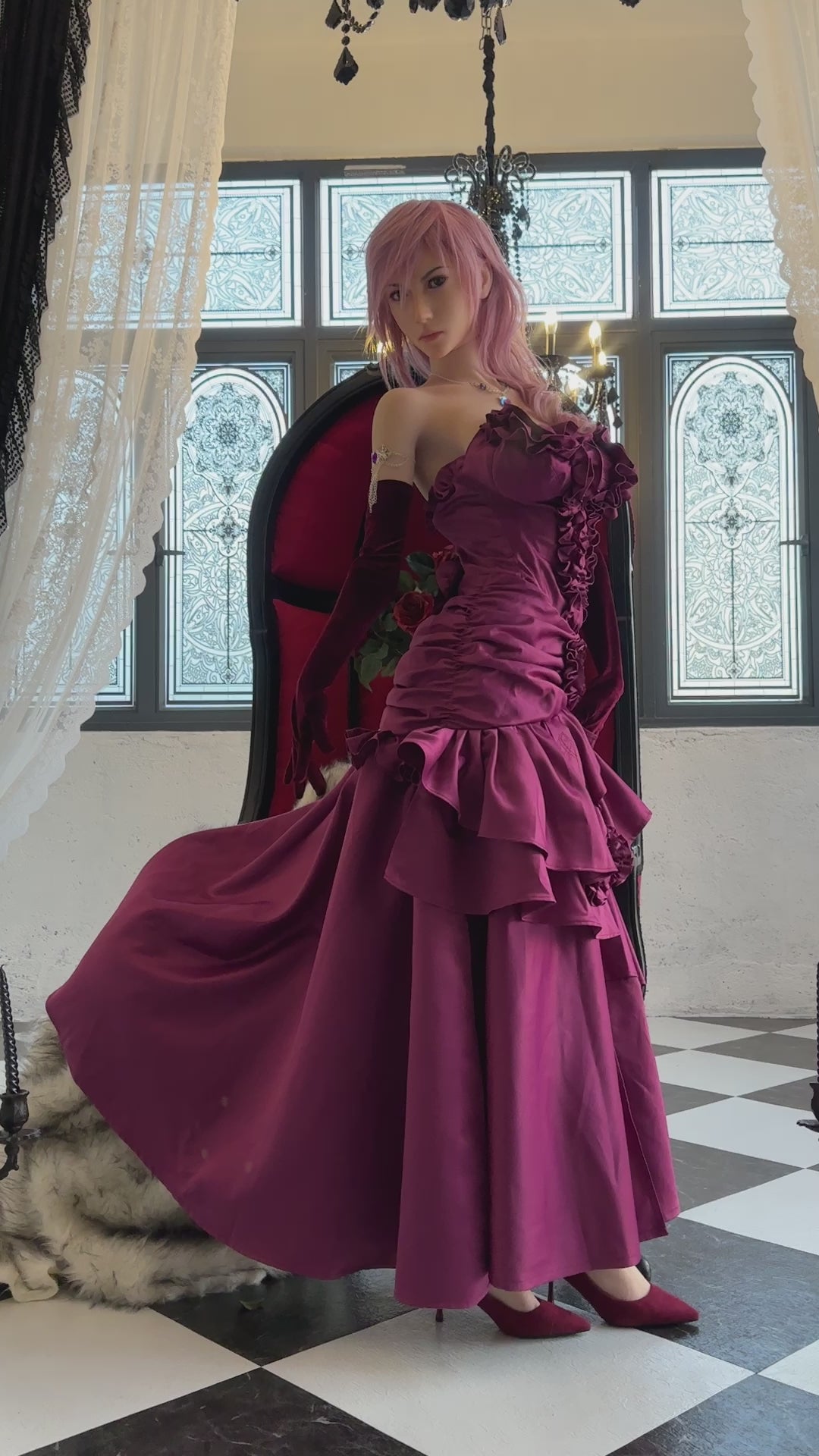 Lightning papusa sexuala (Game Lady 171 cm G-Cup nr.19 silicon)