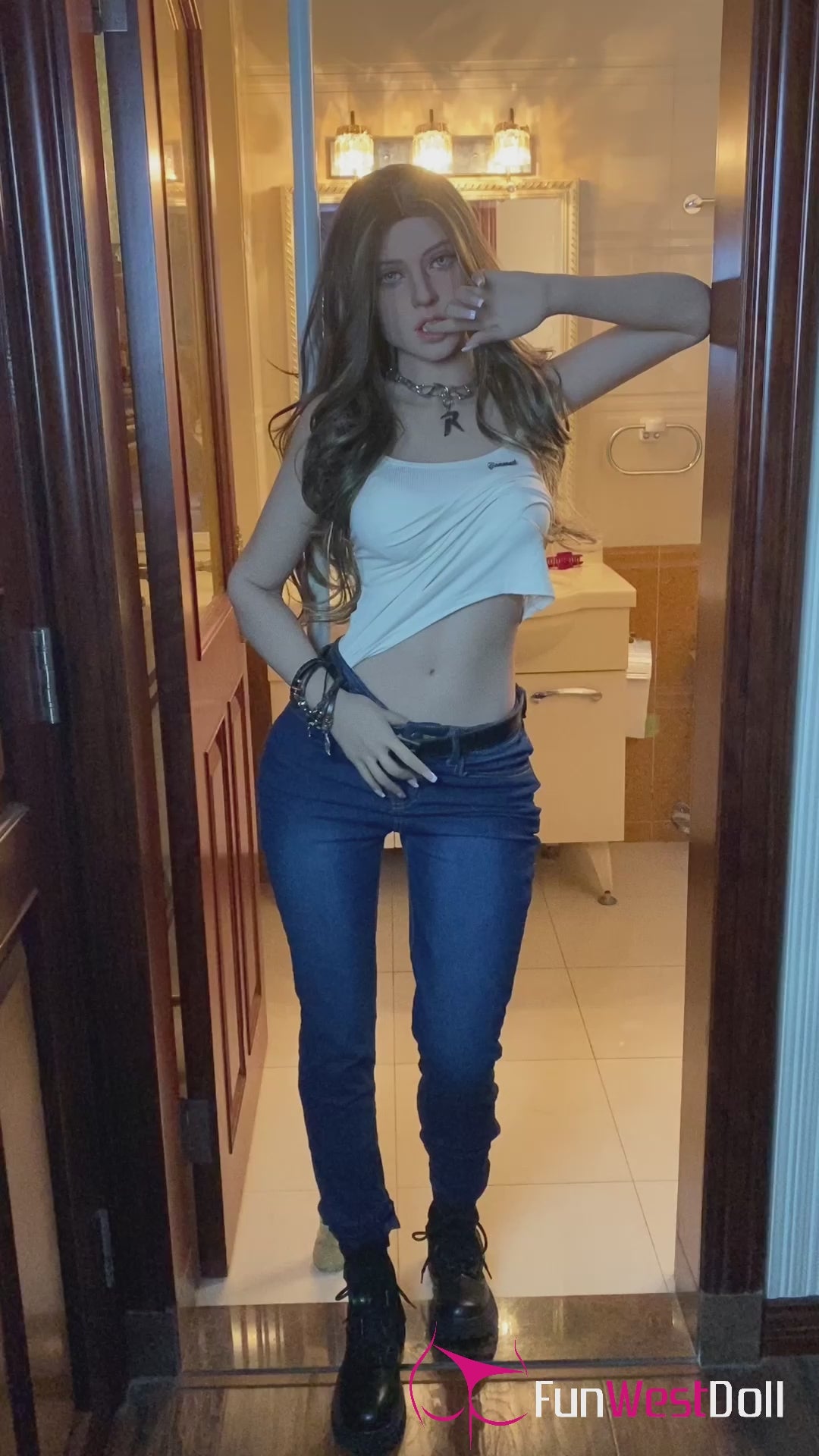 Jasmin poupée sexuelle (FunWest Doll 159cm A-Cup # 027 TPE)