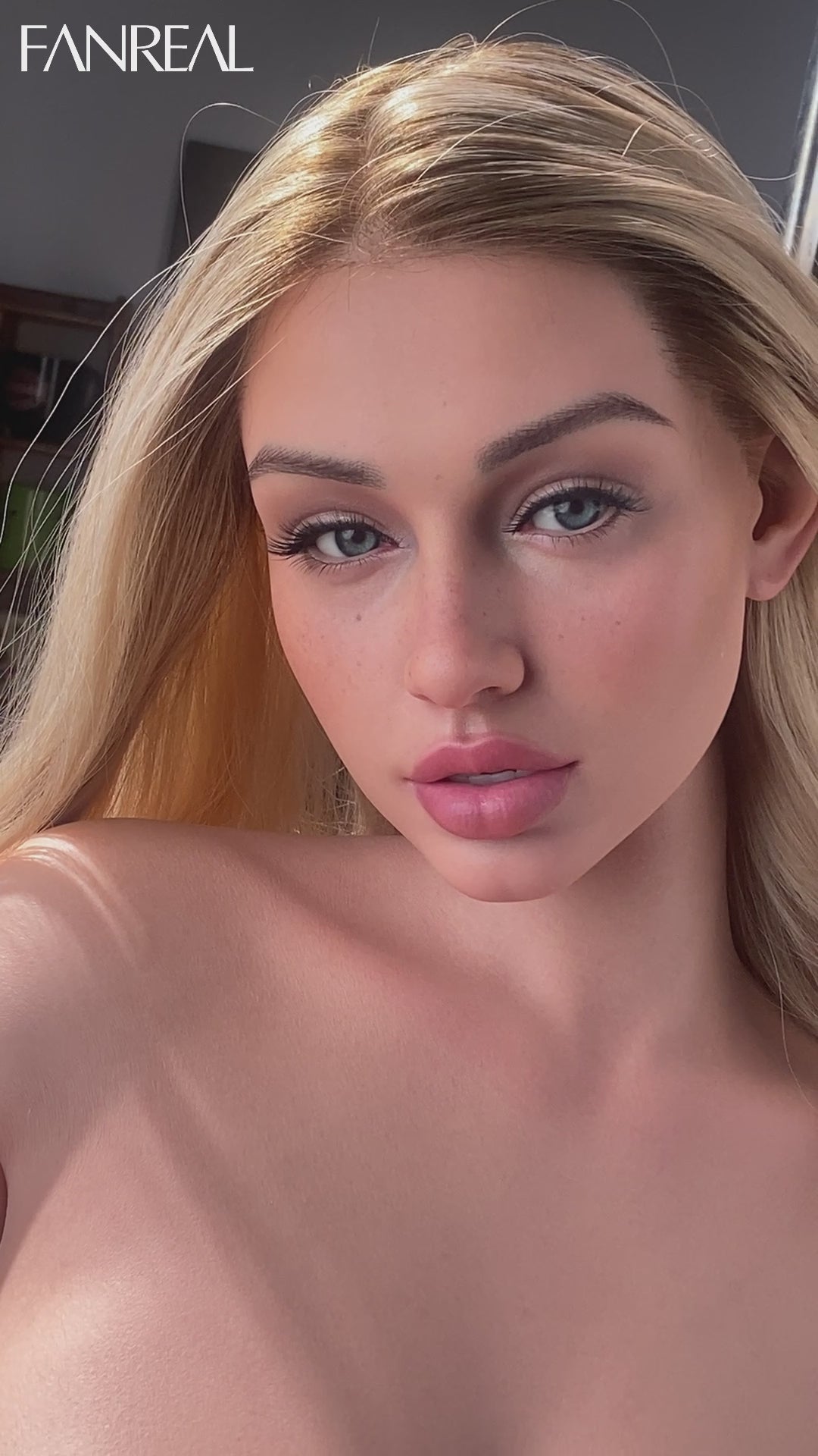 Lila Sexdocka (FanReal Doll 166cm J-kupa Silikon)