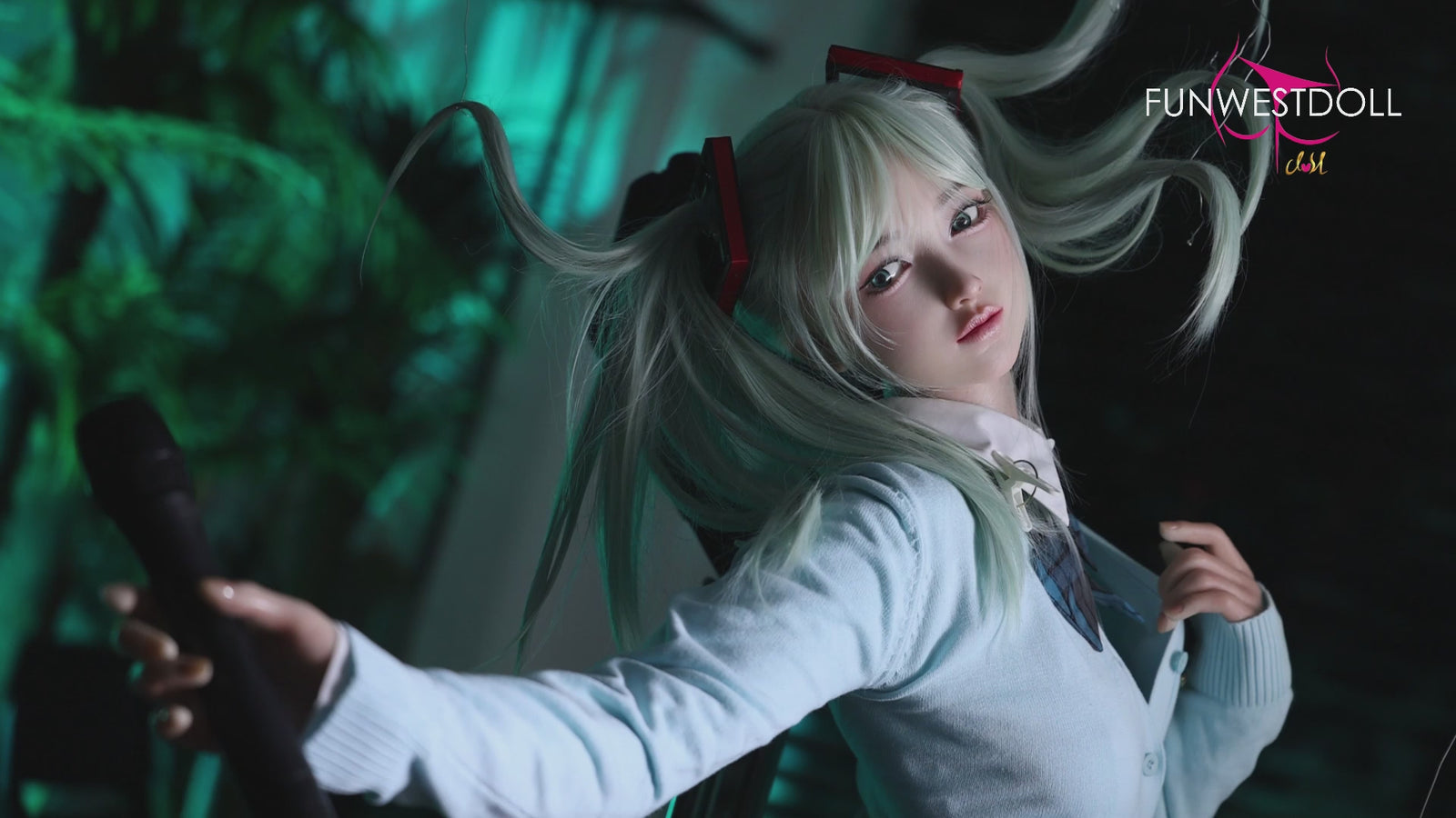 Hatsune Miko poupée sexuelle (FunWest Doll 159cm Bonnet A #041S Silicone)