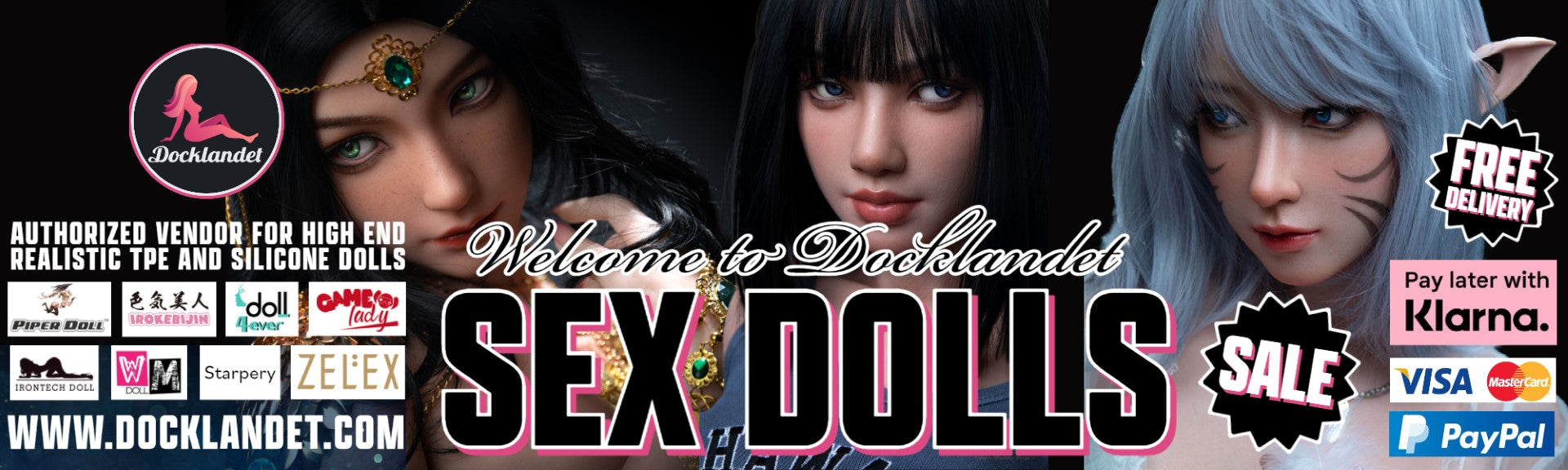 Sex dolls from Docklandet for fast delivery to whole EU. Buy your sex doll today! Realistic dolls made by TPE or silicone. 