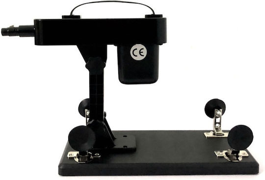Compact and powerful sex machine with adjustable angle (with suction plugs)