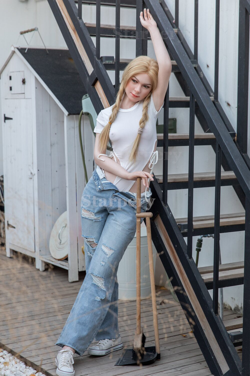 Papusa sexuala Imogen (Starpery 171 cm A-cup TPE+silicon)