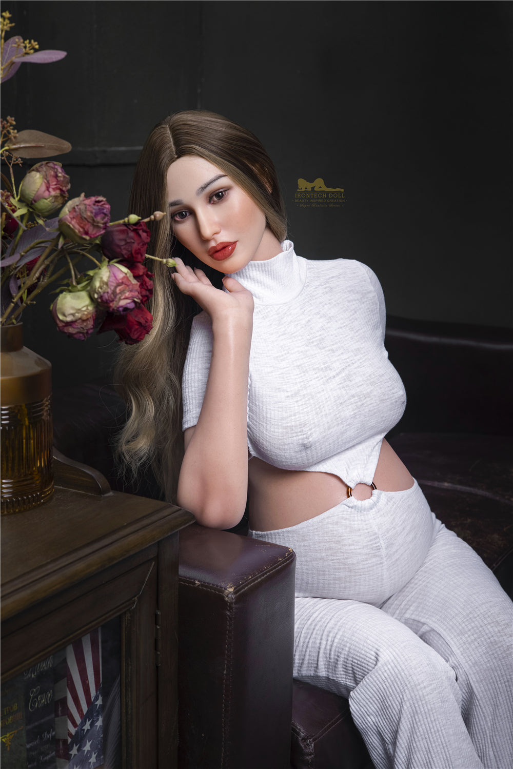 Pearl pregnant Sex doll (Irontech Doll 158cm D-cup S19 silicone)