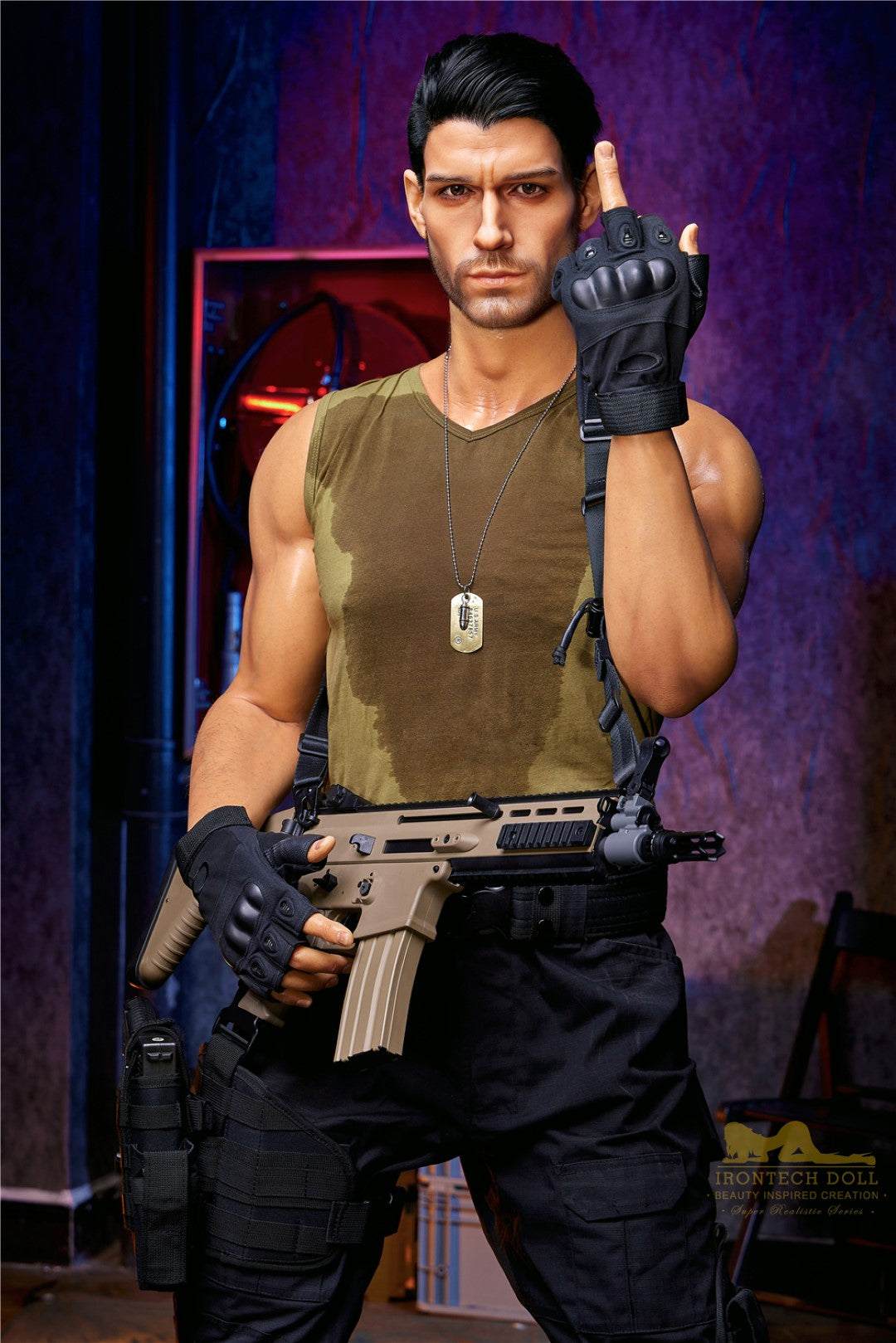 Мъжката секс кукла на Томас (Irontech Doll 176см M5 силикон)