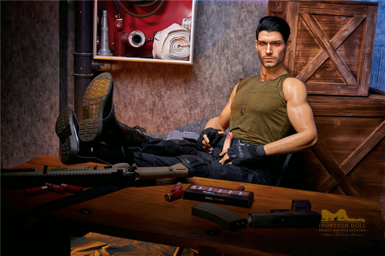 Мъжката секс кукла на Томас (Irontech Doll 176см M5 силикон)