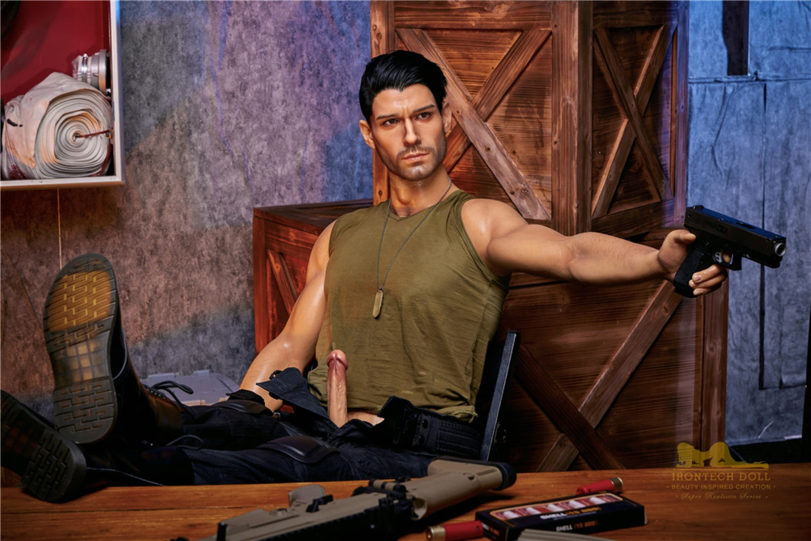 Мъжката секс кукла на Томас (Irontech Doll 176см M5 силикон)