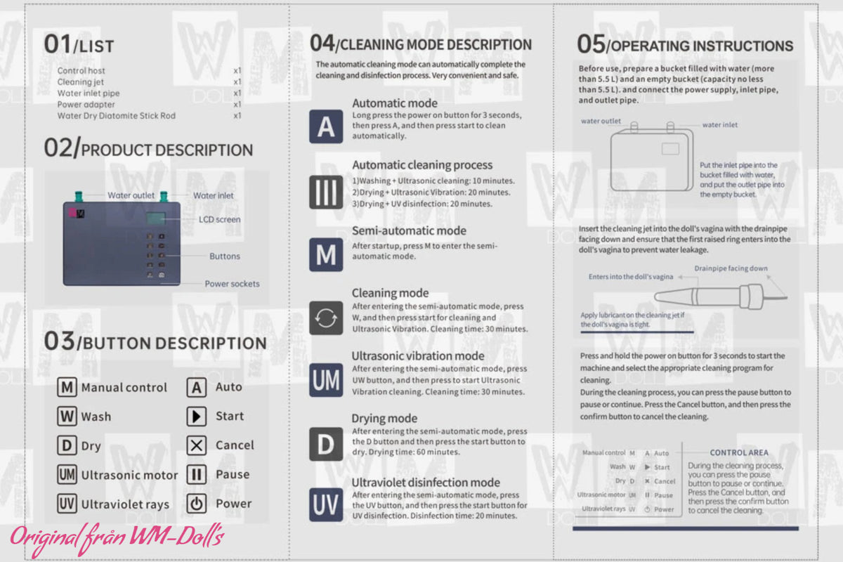 Intelligent cleaning machine (WM-Doll)