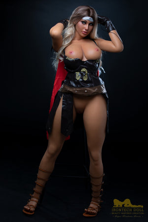 Hedy Warrior Sex Doll (Irontech Doll 164cm E-kupa S26 Silikon)